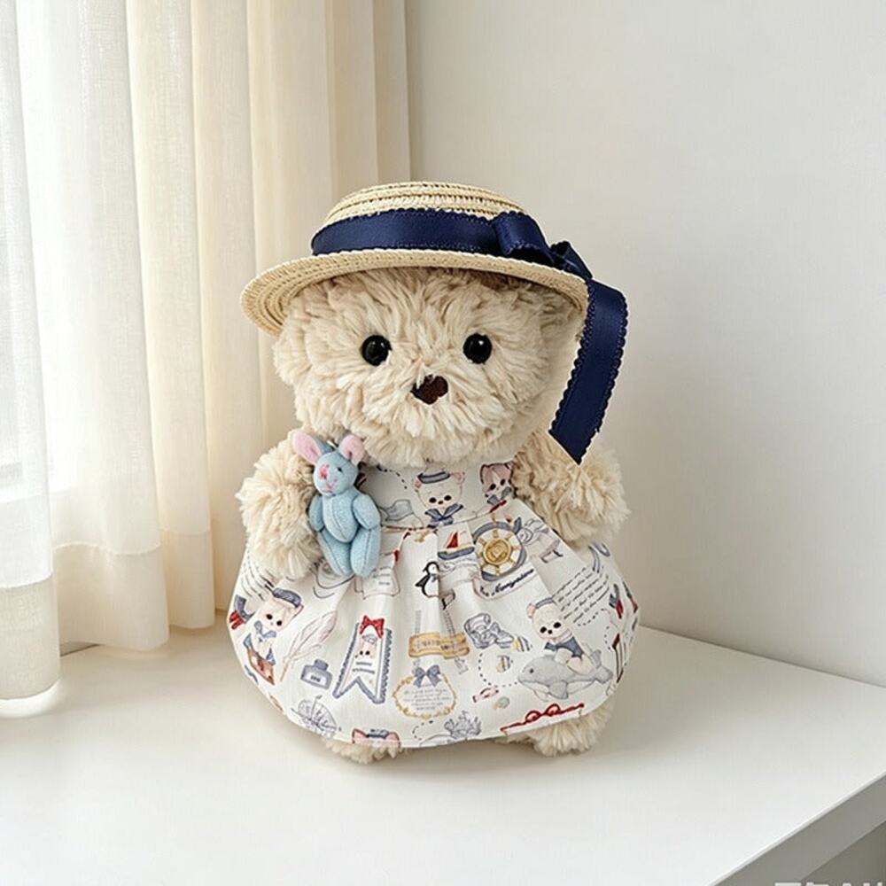 Sailor Penguin Dress with Blue Comforter and Navy-Ribbon – 7inch [JC-JNR-23]